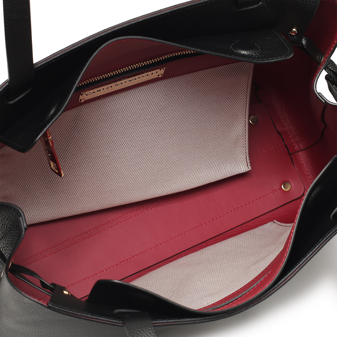 Кожаная сумка Carlo Salvatelli Violetta gemma