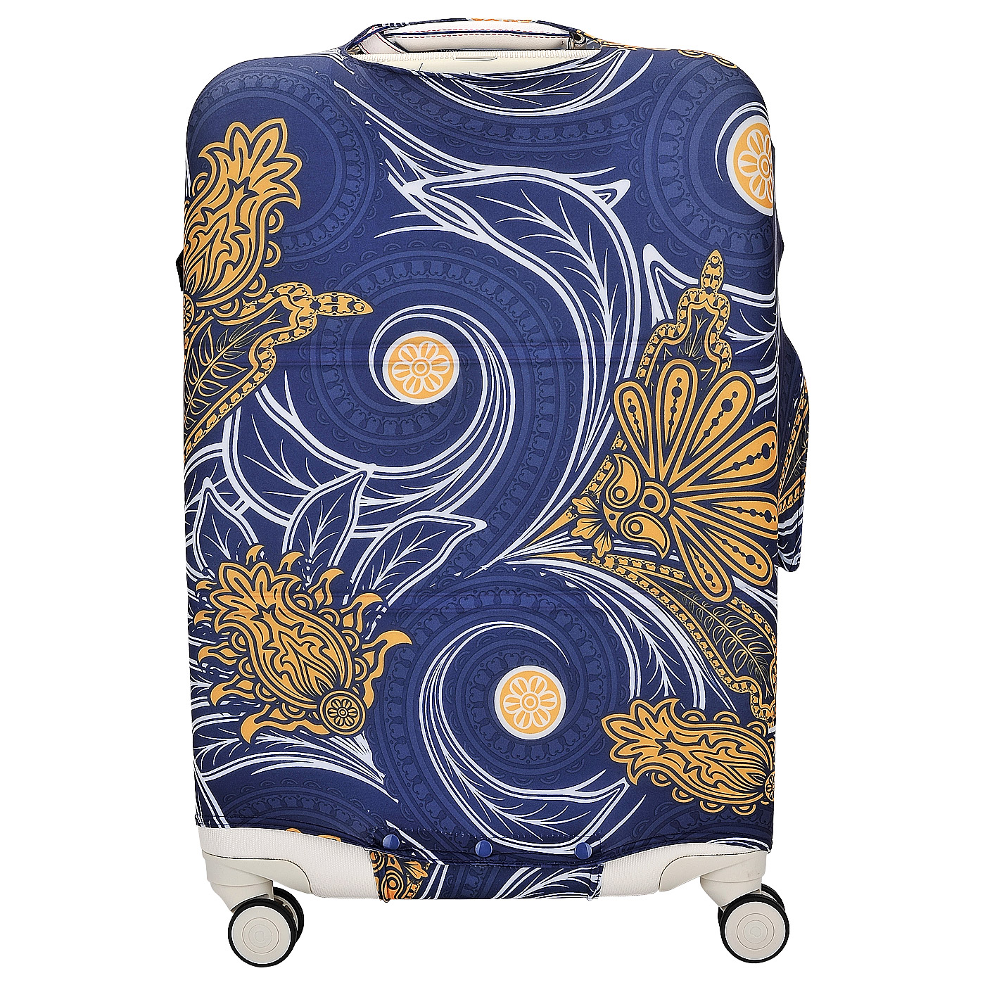 Чехол для багажа Eberhart Swirl Flower Blue and Orange