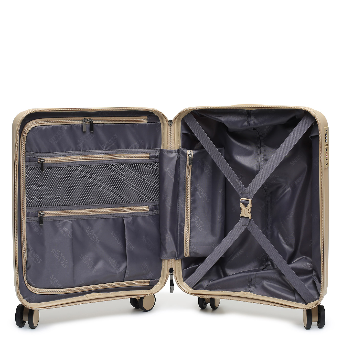 Чемодан на колесах Stevens Chrome