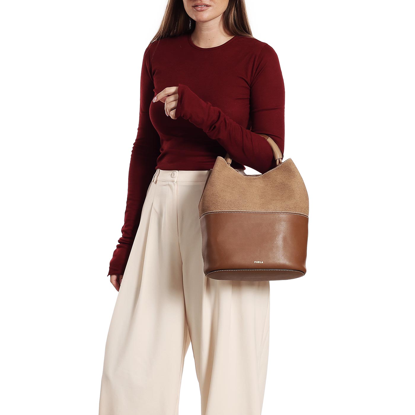 Кожаная сумка Furla Sfera