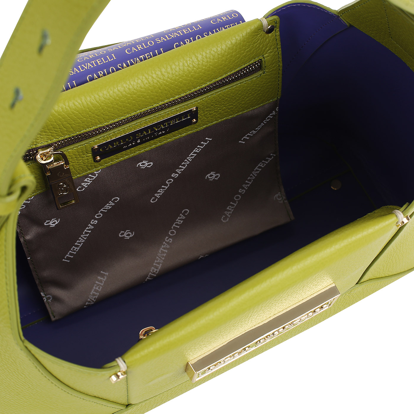 Кожаная сумка Carlo Salvatelli Marta gemma