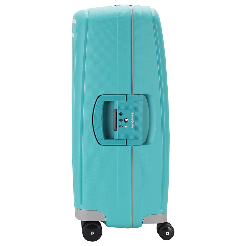 Аккуратный чемодан из голубого пластика Samsonite S’Cure