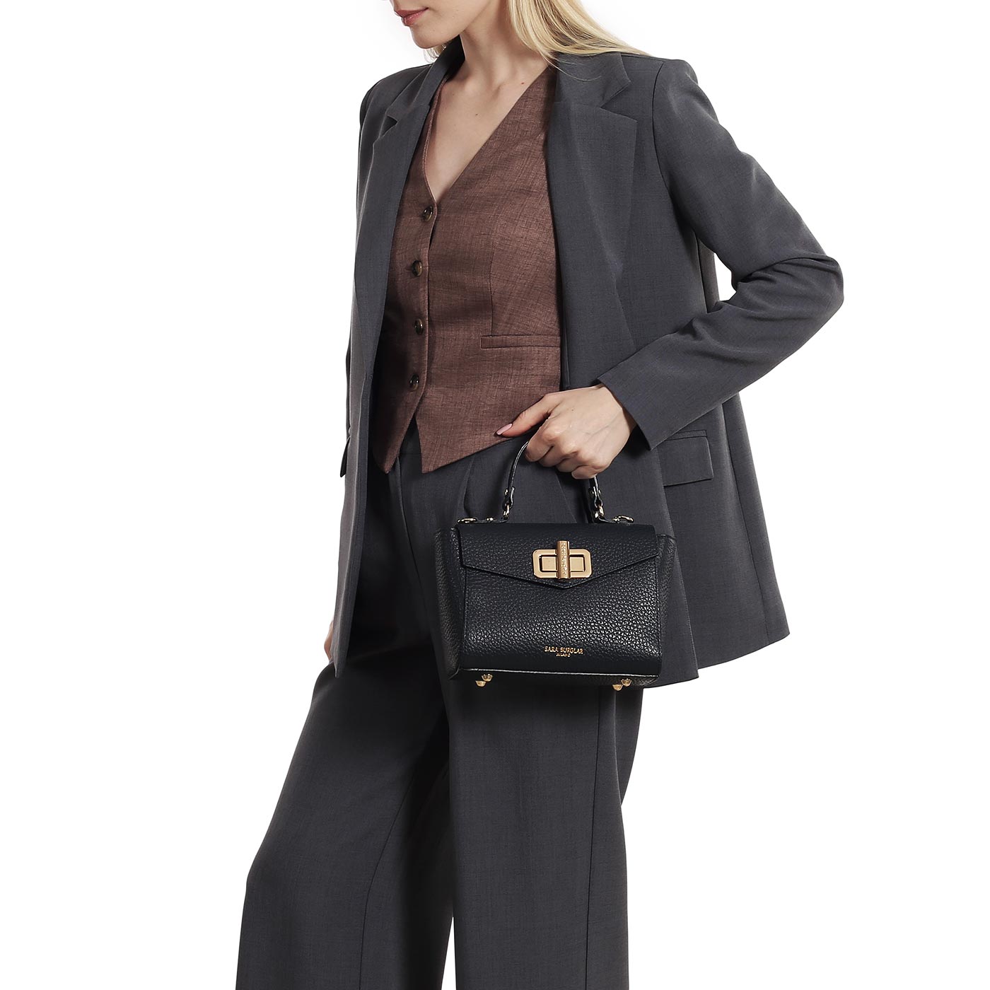 Кожаная сумка Sara Burglar Arianna Safari