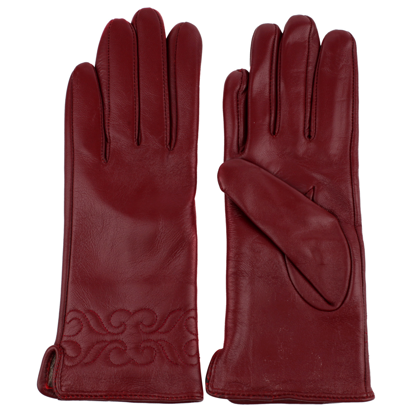 Бордовые перчатки Aurelli 