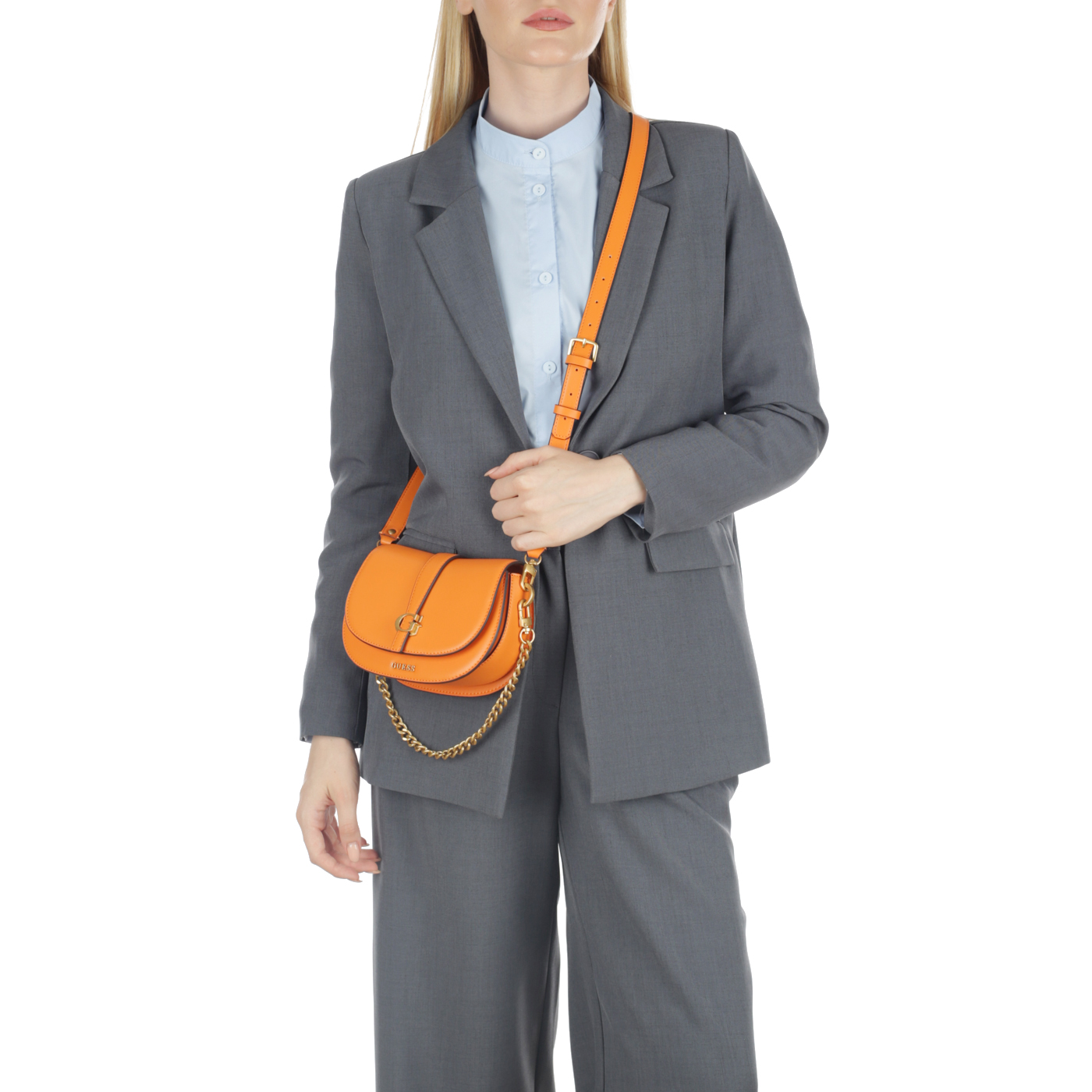 Сумка через плечо с цепочкой Guess Kuba Mini