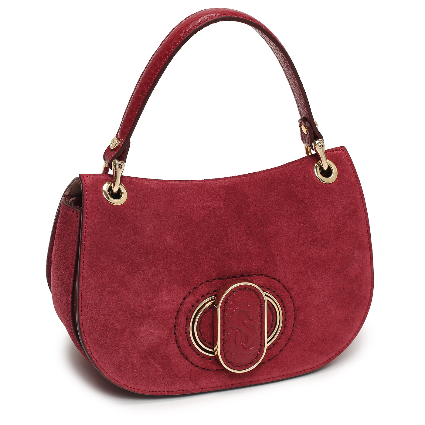 Кожаная сумка Carlo Salvatelli Madeleine camoscio