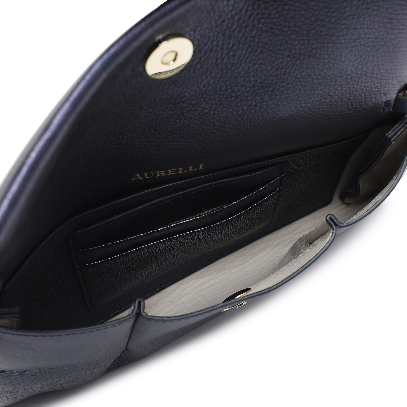 Кожаный клатч с цепочкой Aurelli Soft