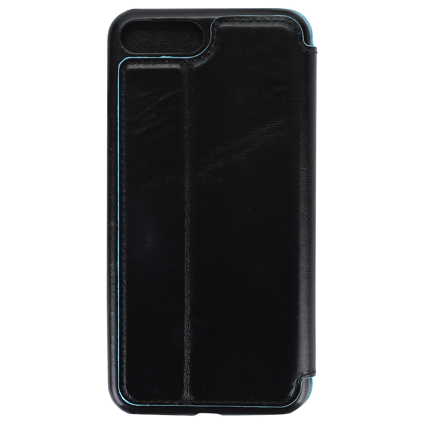 Черный кожаный чехол для iPhone 7/8 Plus Piquadro Blue square