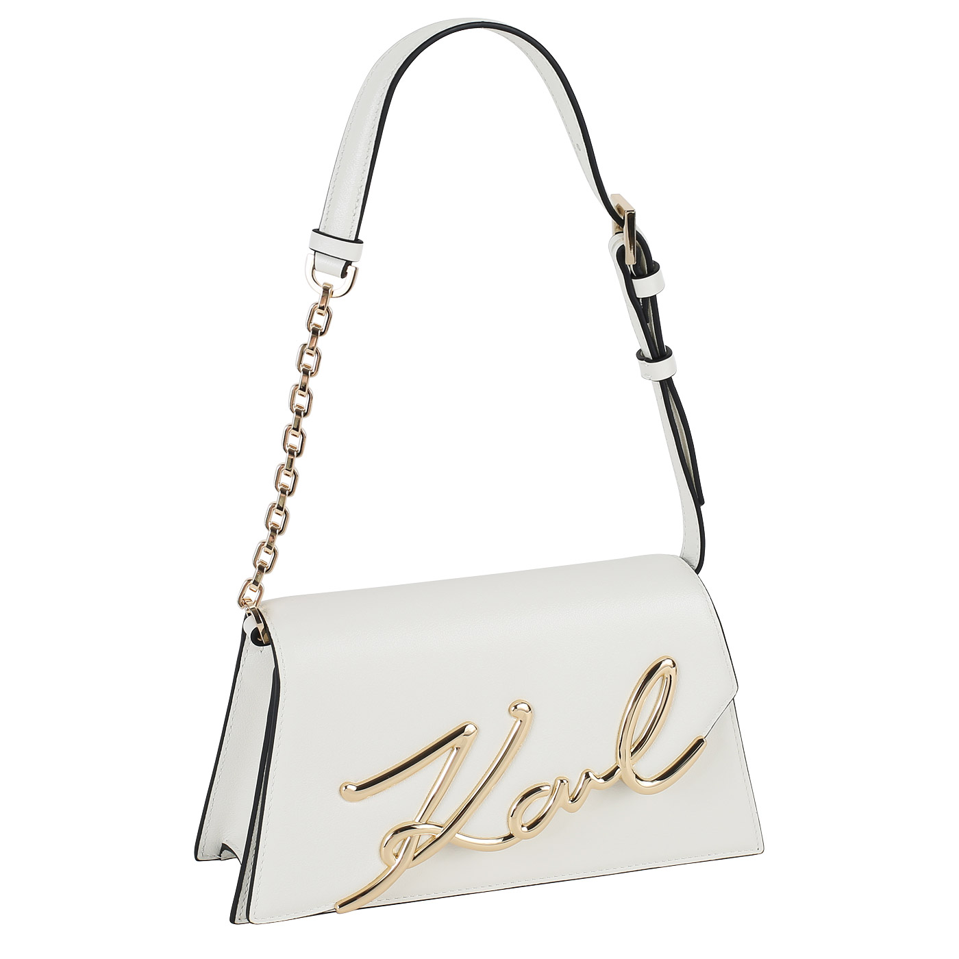 Кожаная сумка Karl Lagerfeld Signature