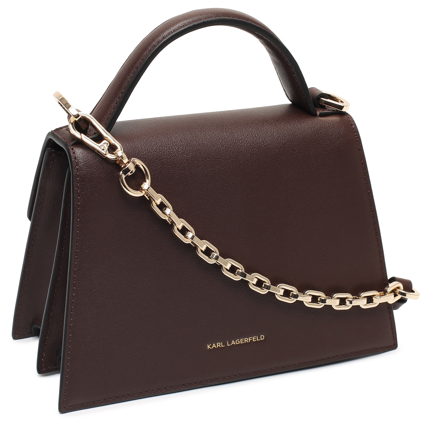 Кожаная сумка Karl Lagerfeld Signature