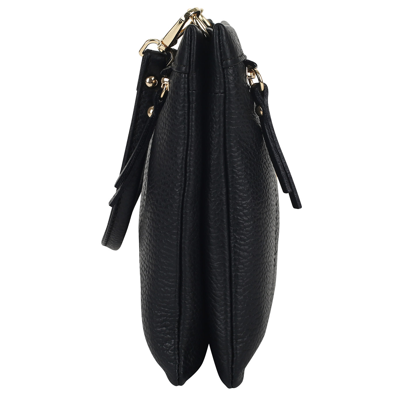 Чёрная кожаная сумочка Bruno Rossi Dollaro