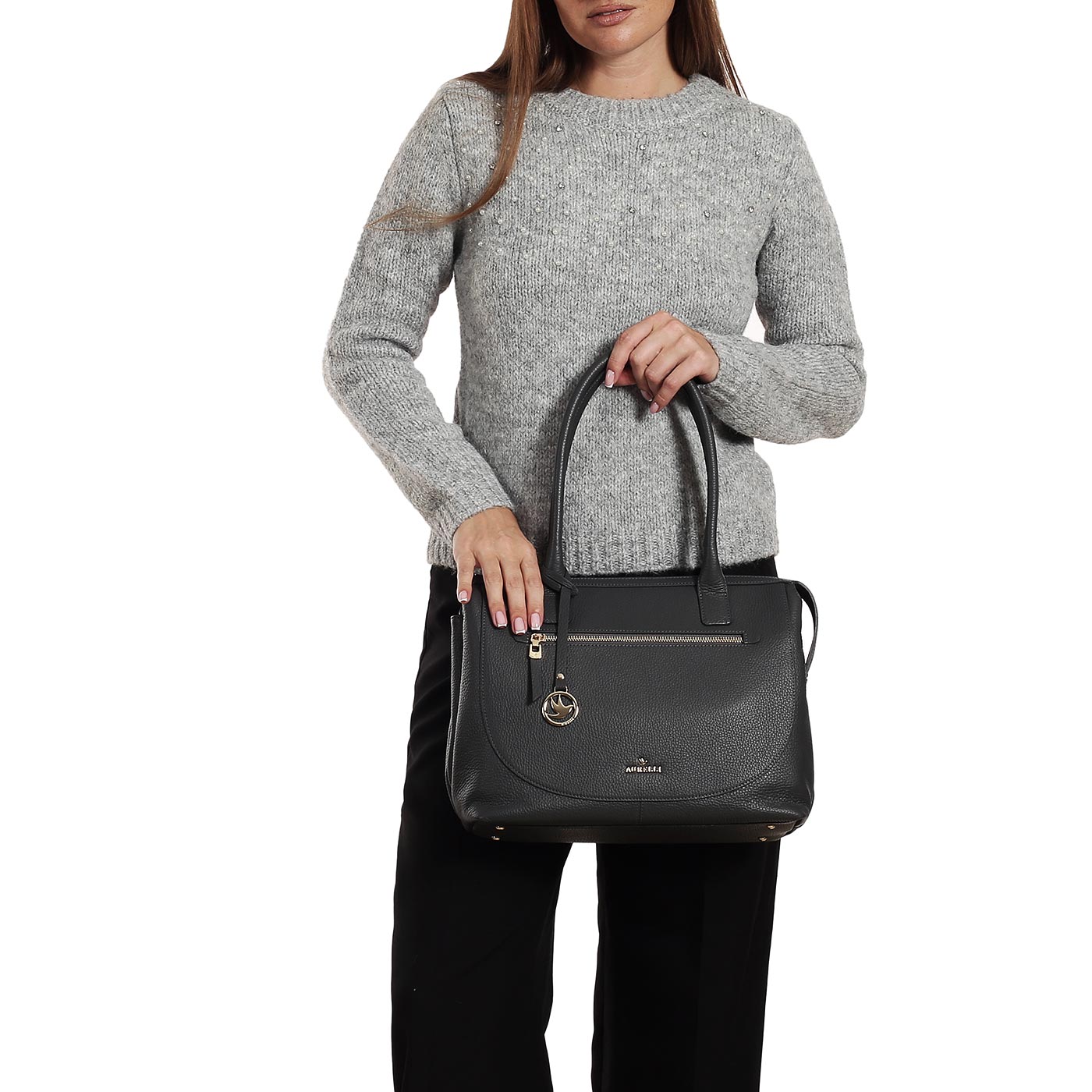 Кожаная сумка Aurelli Soft