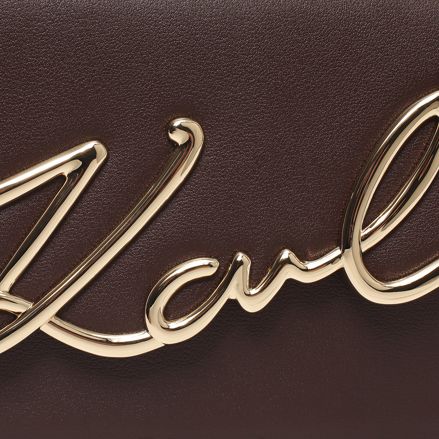 Кожаная сумка Karl Lagerfeld Signature