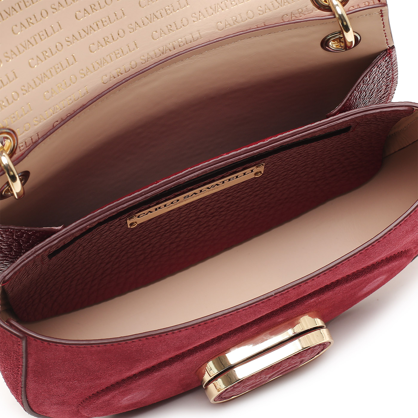 Кожаная сумка Carlo Salvatelli Madeleine camoscio